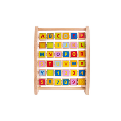 Juego Didáctico Ábaco Alfabético De Madera Hape Alparamis