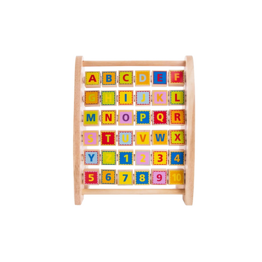 Juego Didáctico Ábaco Alfabético De Madera Hape Alparamis