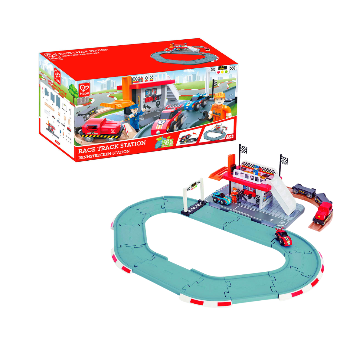 Pista de Carreras de Juguete Hape Alparamis