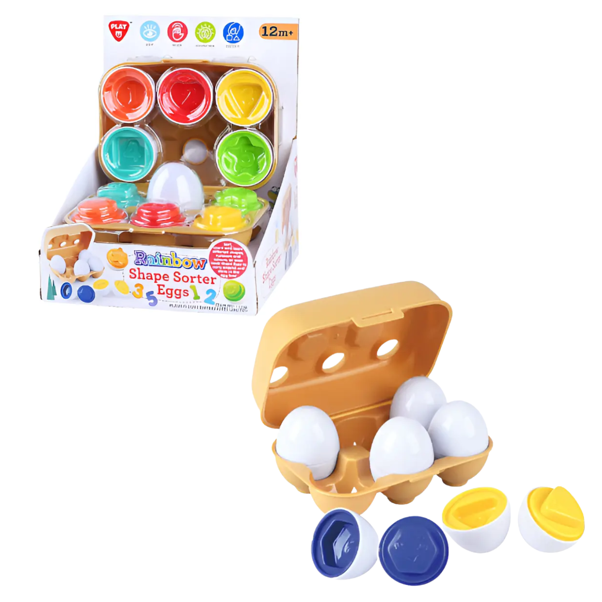 Juego de Huevos Encastrables con Formas Play Go