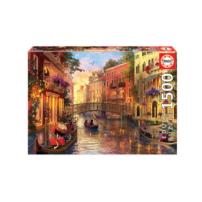 Puzzle Atardecer En Venecia 1500 Piezas Educa