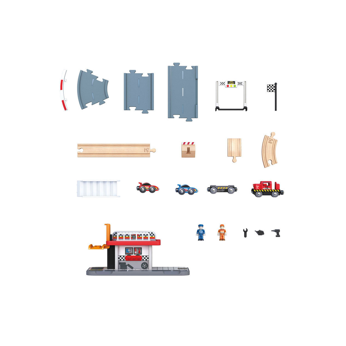 Pista de Carreras de Juguete Hape Alparamis