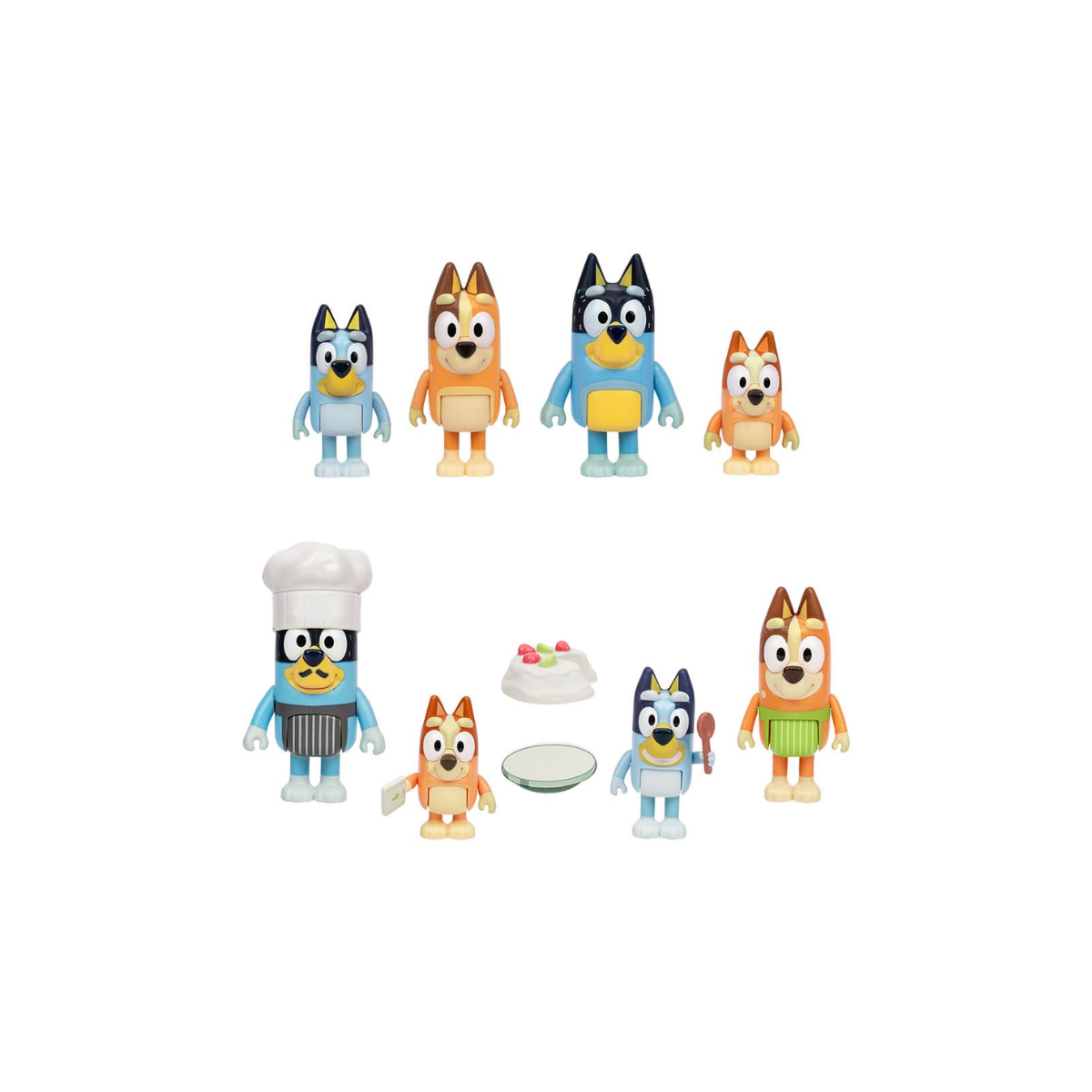 Set de figuras Bluey Pavlova Cocina o Clasicos