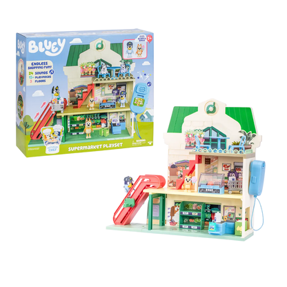 Casita de Bluey Supermercado Playset con Sonidos y Accesorios