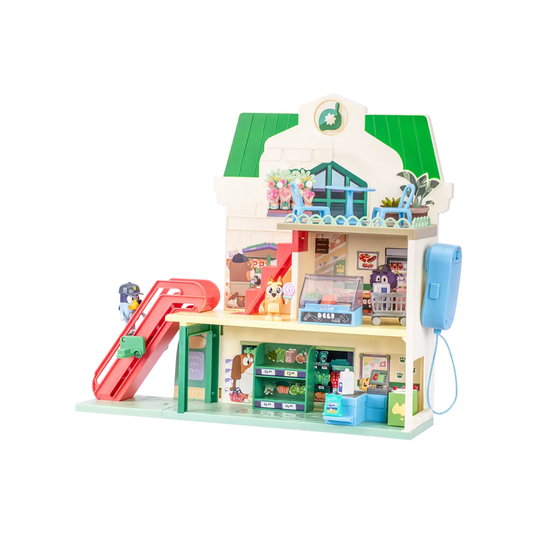 Casita de Bluey Supermercado Playset con Sonidos y Accesorios