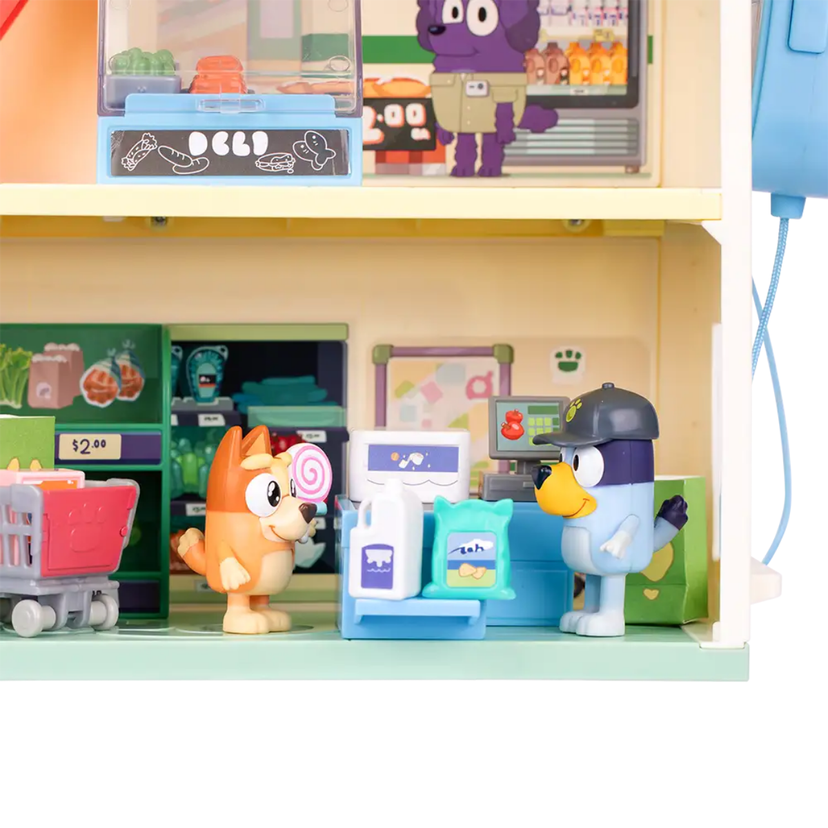 Casita de Bluey Supermercado Playset con Sonidos y Accesorios