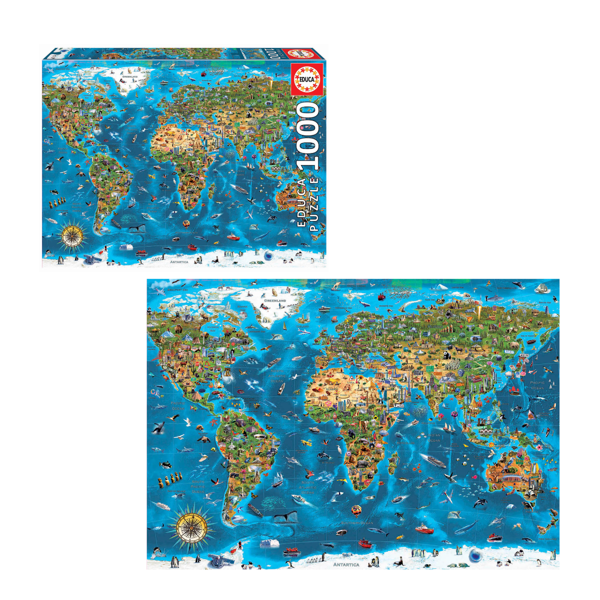 Puzzle Maravillas Del Mundo 1000 Piezas Educa