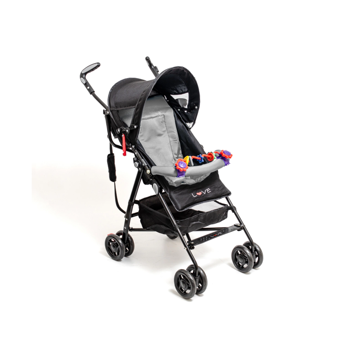 Coche Paragüitas con Correa Tipo Bolso Sistema TAP Gris