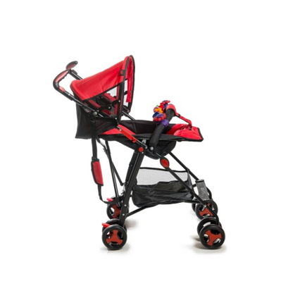 Coche Paragüitas con Correa Tipo Bolso Sistema TAP Rojo