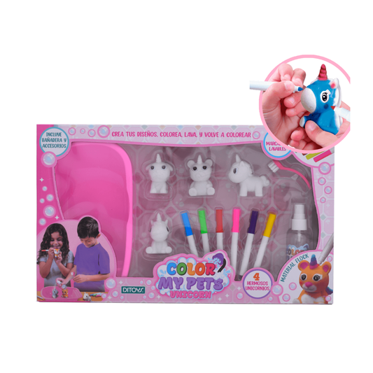 Juego Para Colorear Color My Pets Unicorn