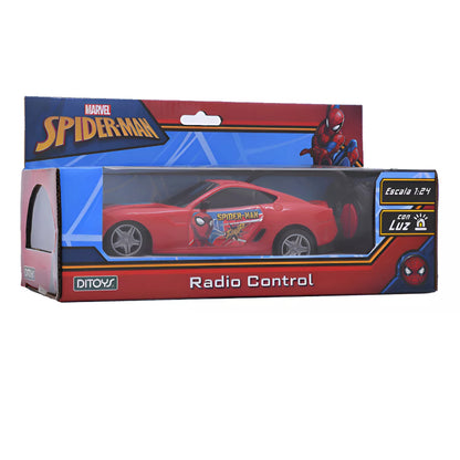 Auto Spiderman A Radio Control Remoto Con Luces Ditoys