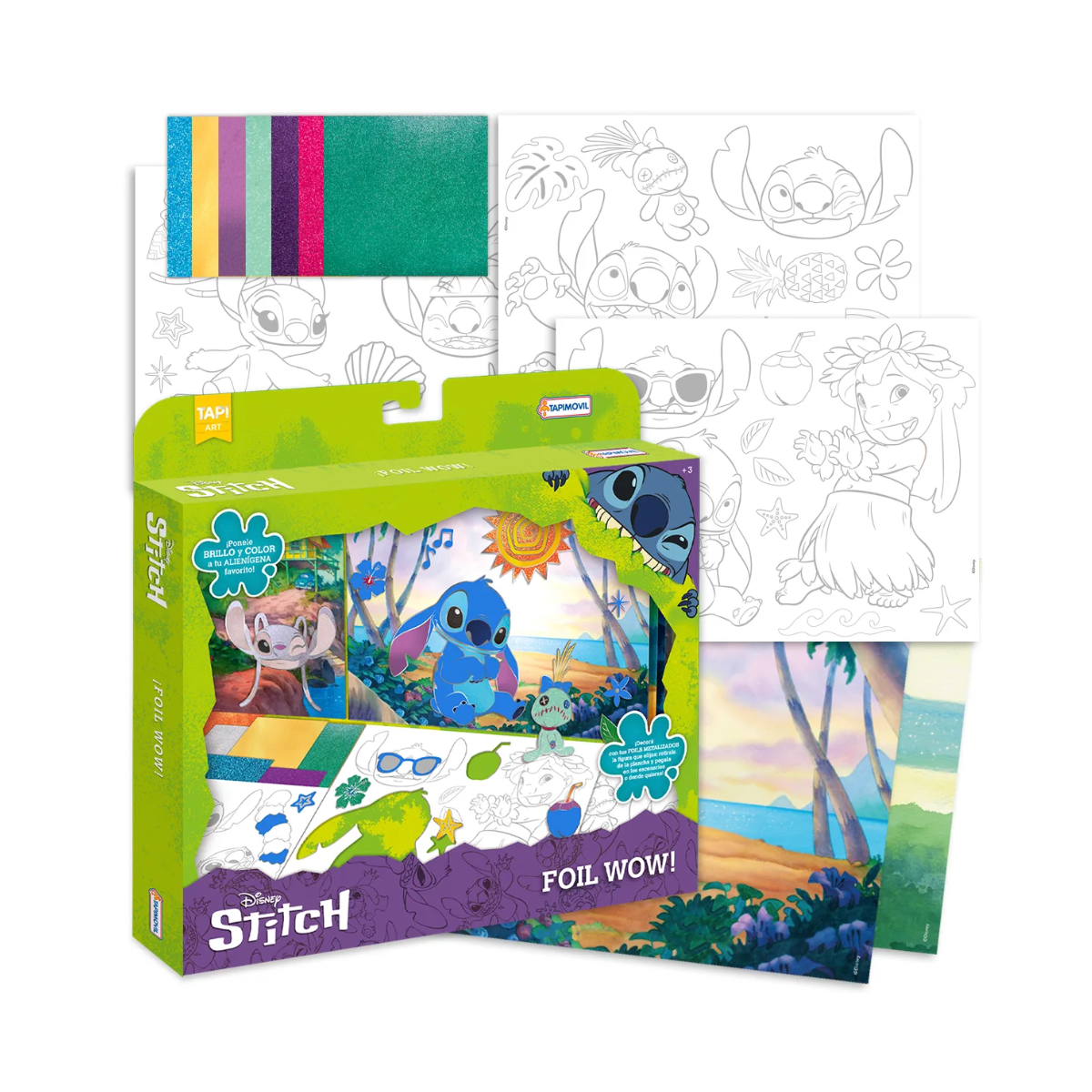 Set de Arte Foil Wow Disney Stitch Tapimovil