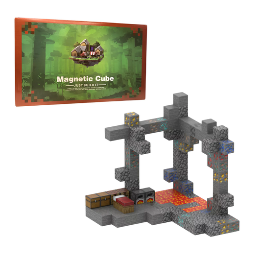Cubos Magnéticos Minecraft Mina 128 Piezas T033