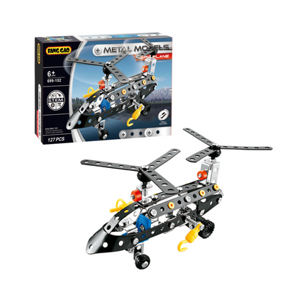 Vehículo Helicóptero Para Armar 127 Piezas Isakito