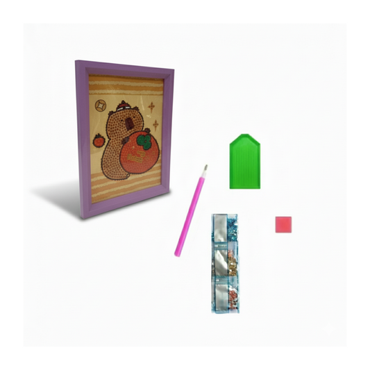 Capybara Cuadro de Diamond Painting