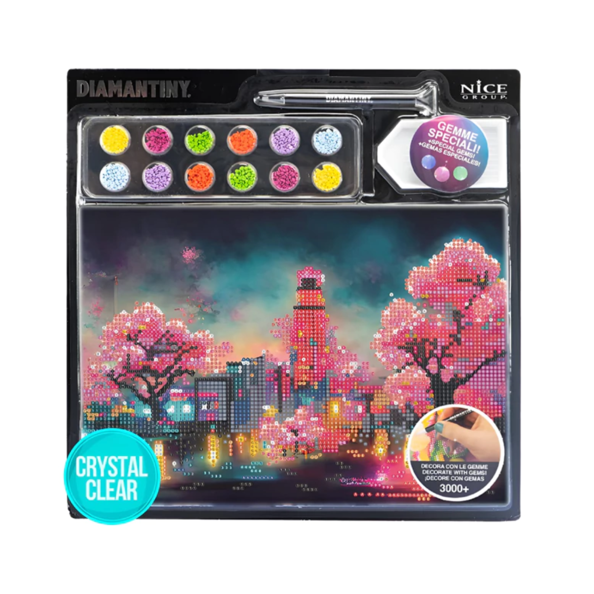 Set De Arte Diamantiny Con Gemas Modelo Paisaje Árboles