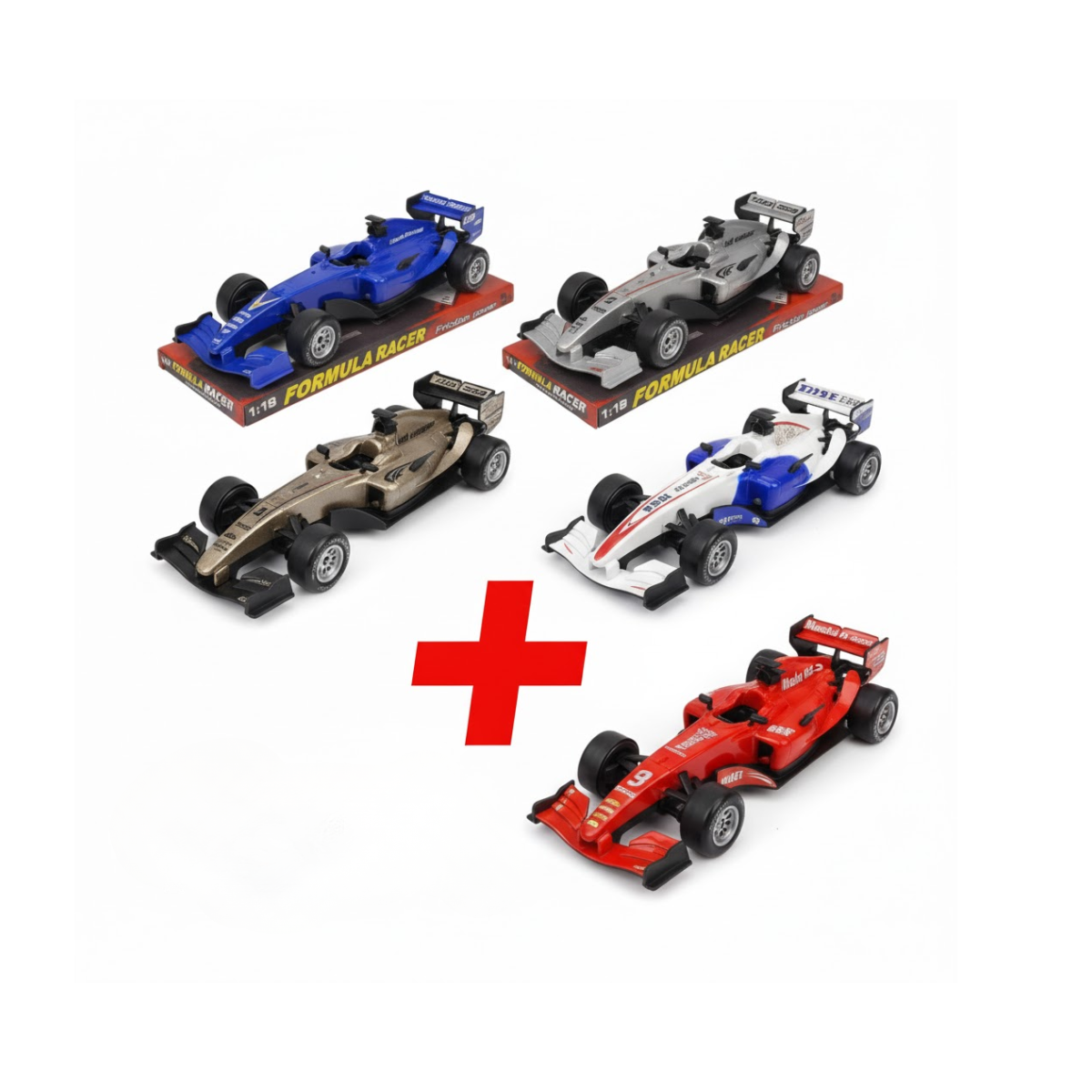 Combo Autos de Carreras Fórmula 1 – Set de 5 Modelos