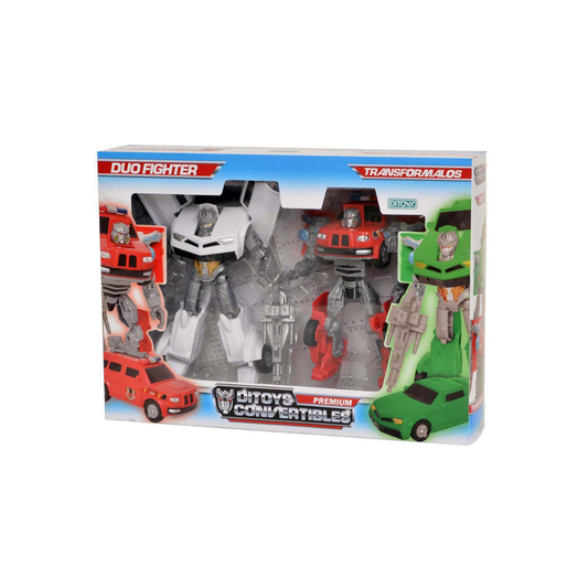 Convertibles Duo Fighter Ditoys - Set de Vehículos Transformables