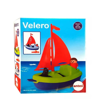 Velero A Pila Con Muñeco Y Perro Antex