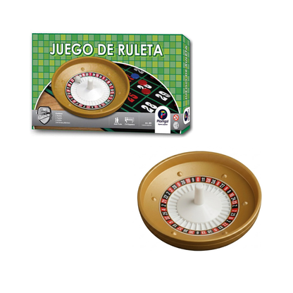 Juego de Mesa Clásico Ruleta Gold con Tapete