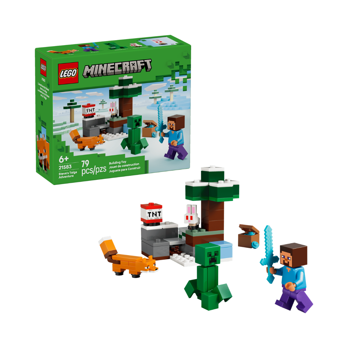 LEGO® Minecraft™ Steve's La Aventura en la Taiga