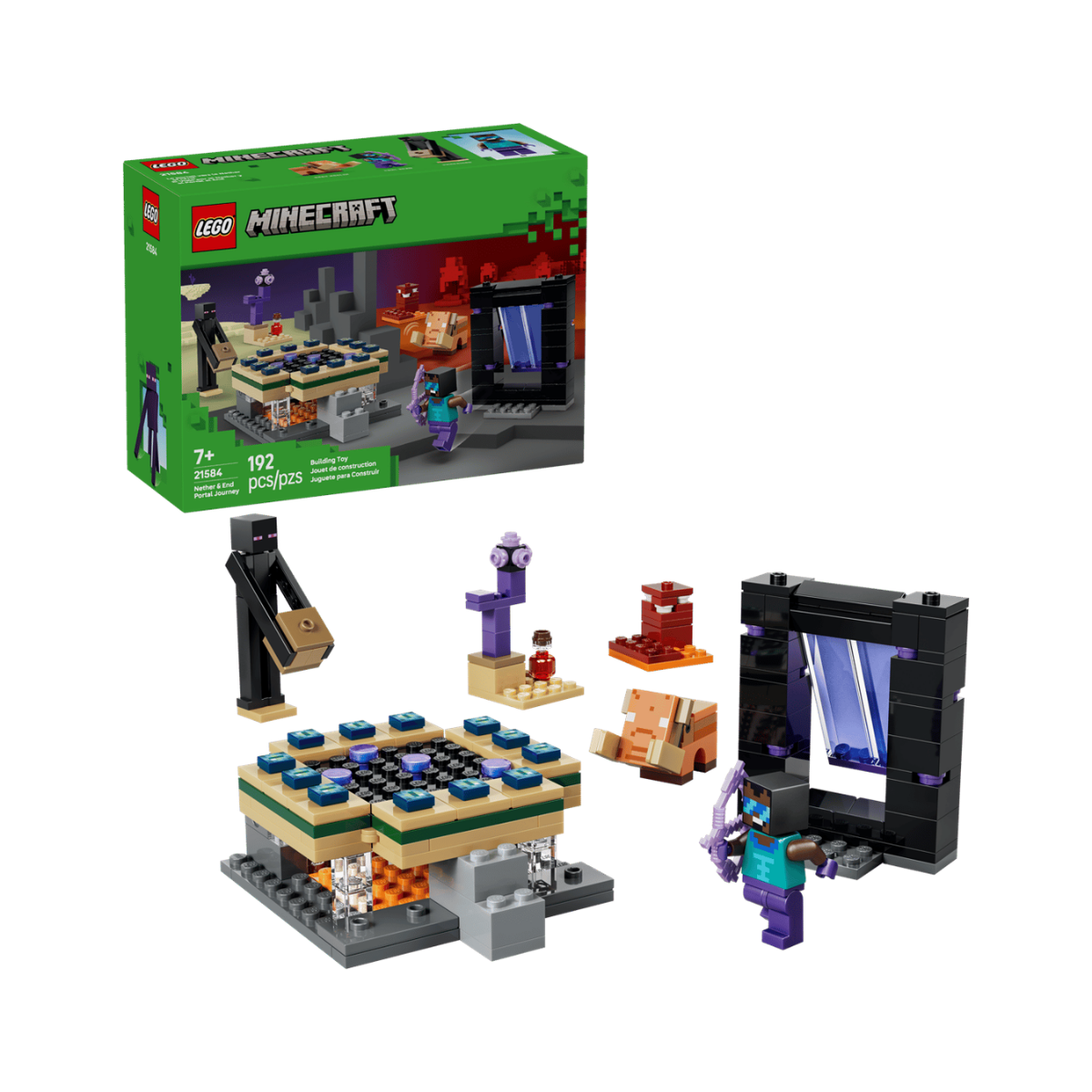 LEGO® Minecraft™ Viaje por el nether y el end