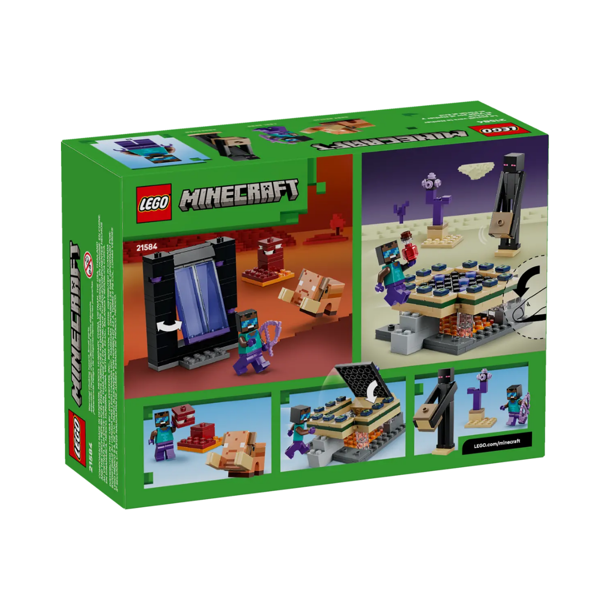 LEGO® Minecraft™ Viaje por el nether y el end