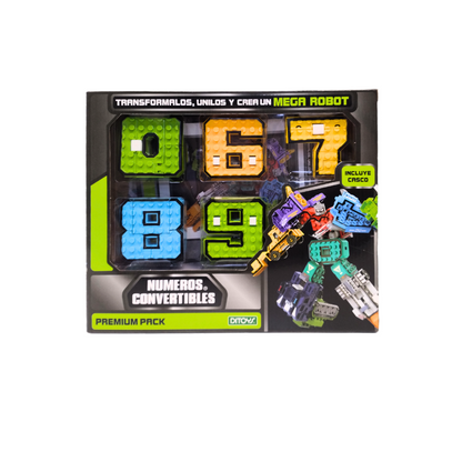 Juego De Construcción Números Convertibles Premium Ditoys
