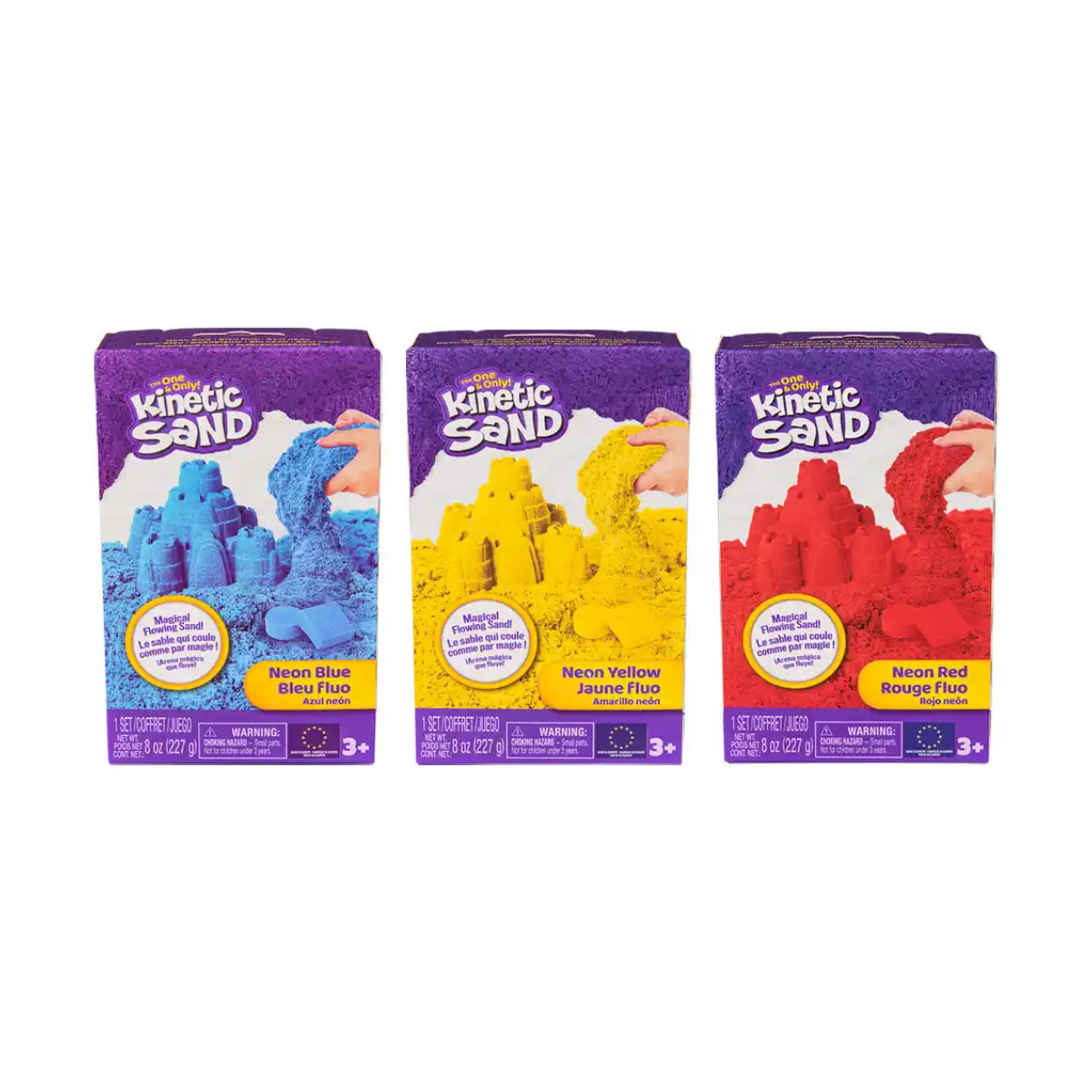 Caja De Arena Kinética Kinetic Sand Neon Vulcanita