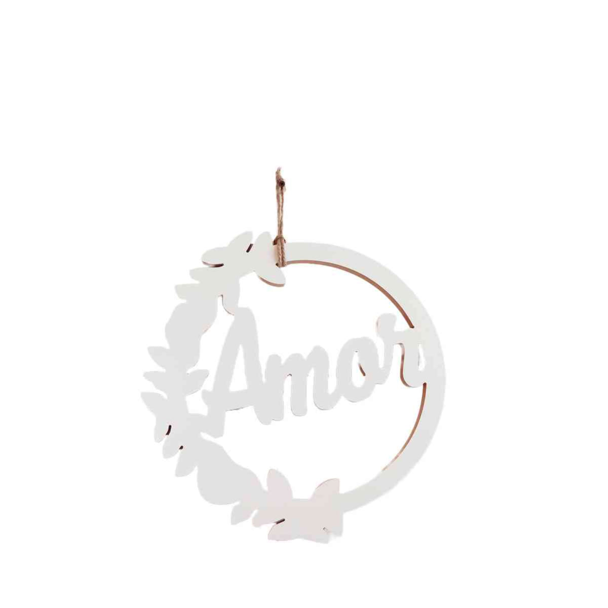 Decoración Dom Corona Navideña Amor 40cm