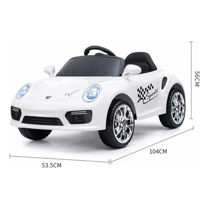 Auto a Batería Porche Deportivo Everbright Blanco 6V