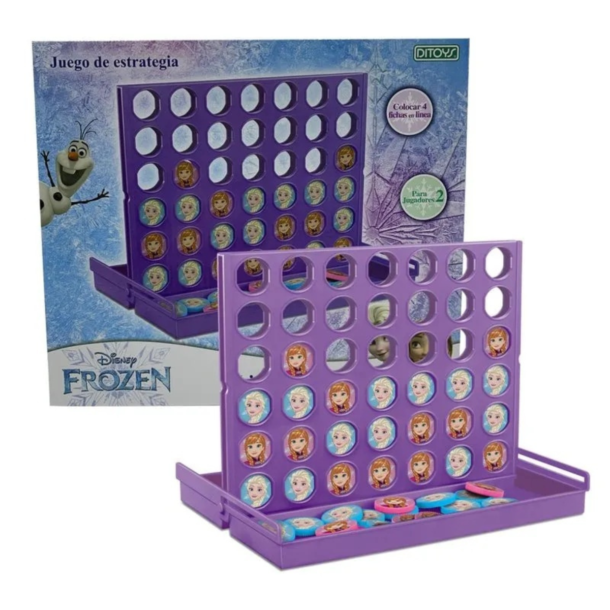 Juego de Mesa Frozen Line Up Game 4 en Línea Ditoys