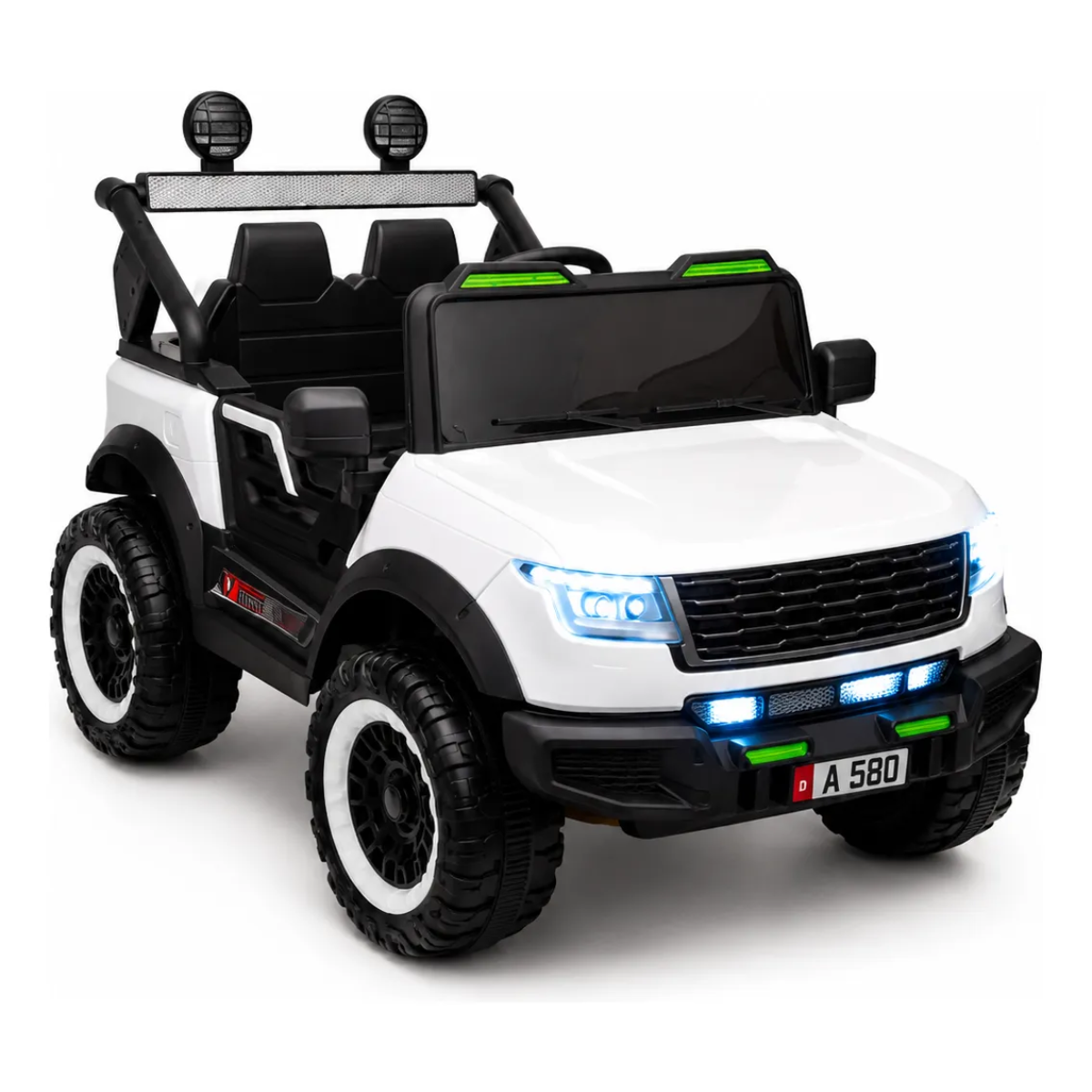 Jeep 4x4 a Batería Everbright Blanco 12V