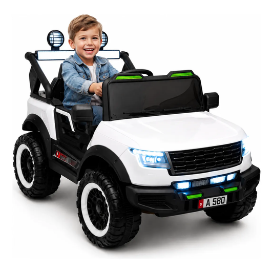 Jeep 4x4 a Batería Everbright Blanco 12V