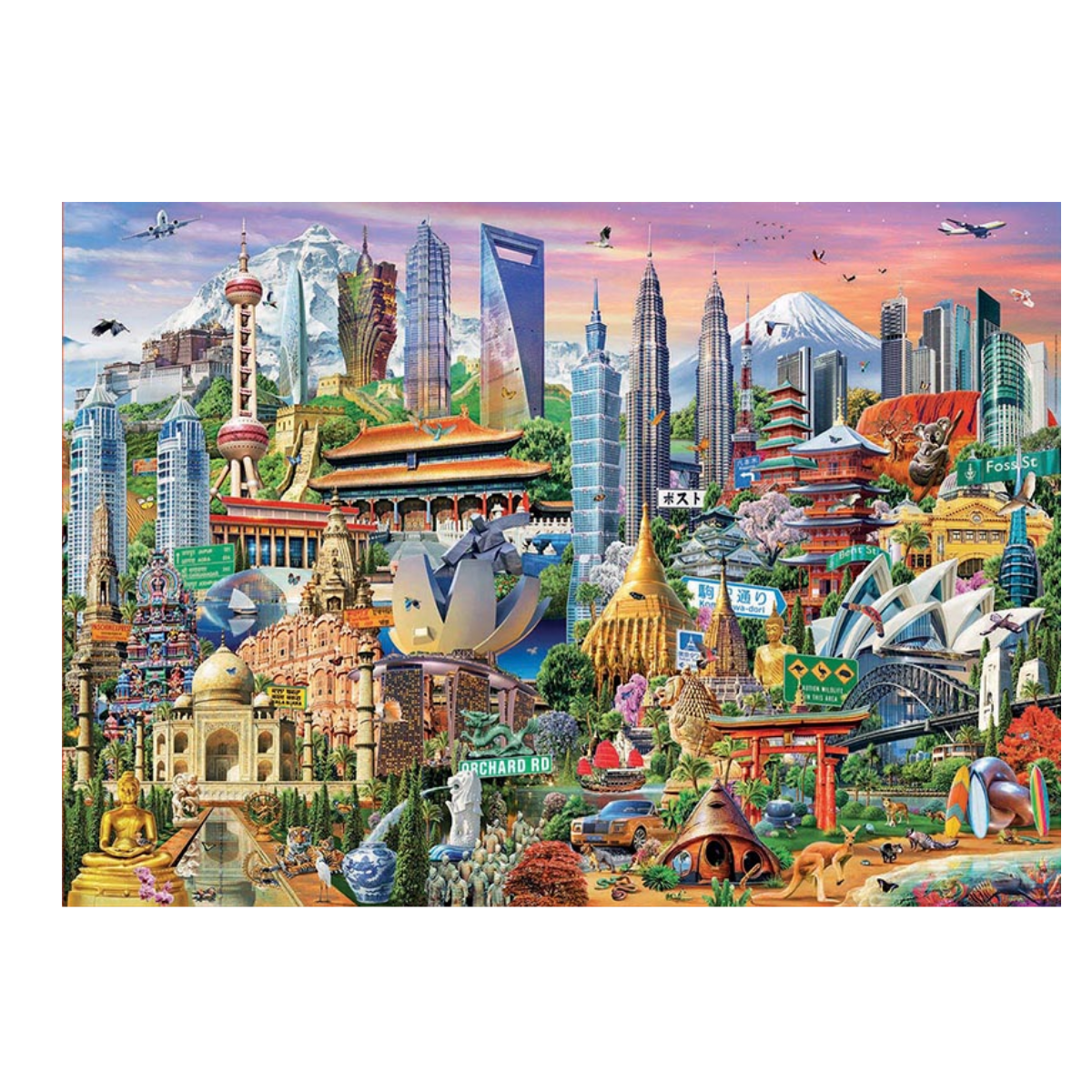 Puzzle Símbolos de Asia 1500 Piezas Educa