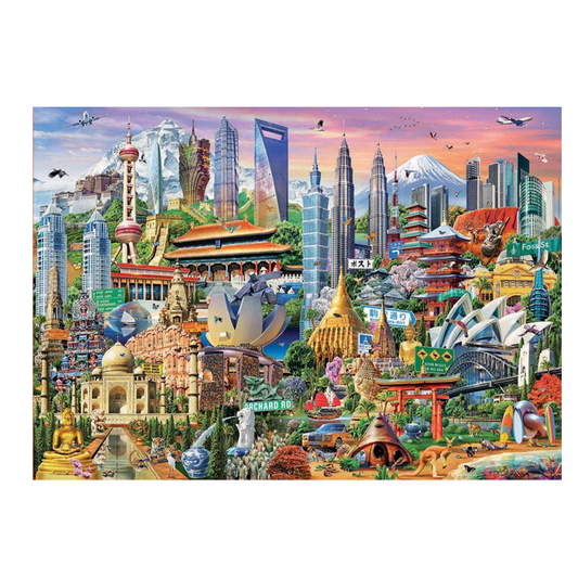 Puzzle Símbolos de Asia 1500 Piezas Educa