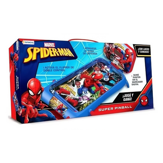 Super Flipper Electrónico Spiderman con Marcador Digital Ditoys