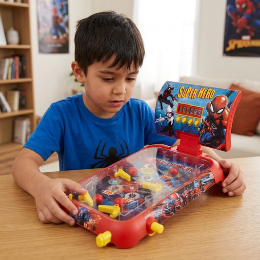 Super Flipper Electrónico Spiderman con Marcador Digital Ditoys