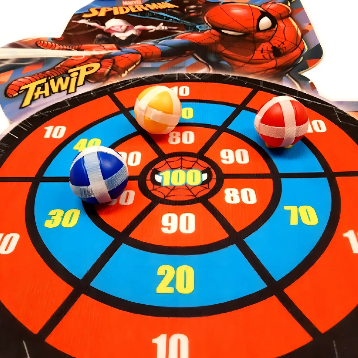 Spiderman Target Balls Ditoys – Tiro al Blanco con 3 Pelotas