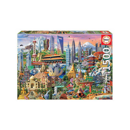 Puzzle Símbolos de Asia 1500 Piezas Educa