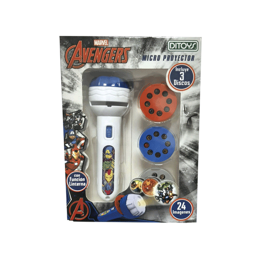 Linterna Micro Proyector Infantil Marvel Avengers