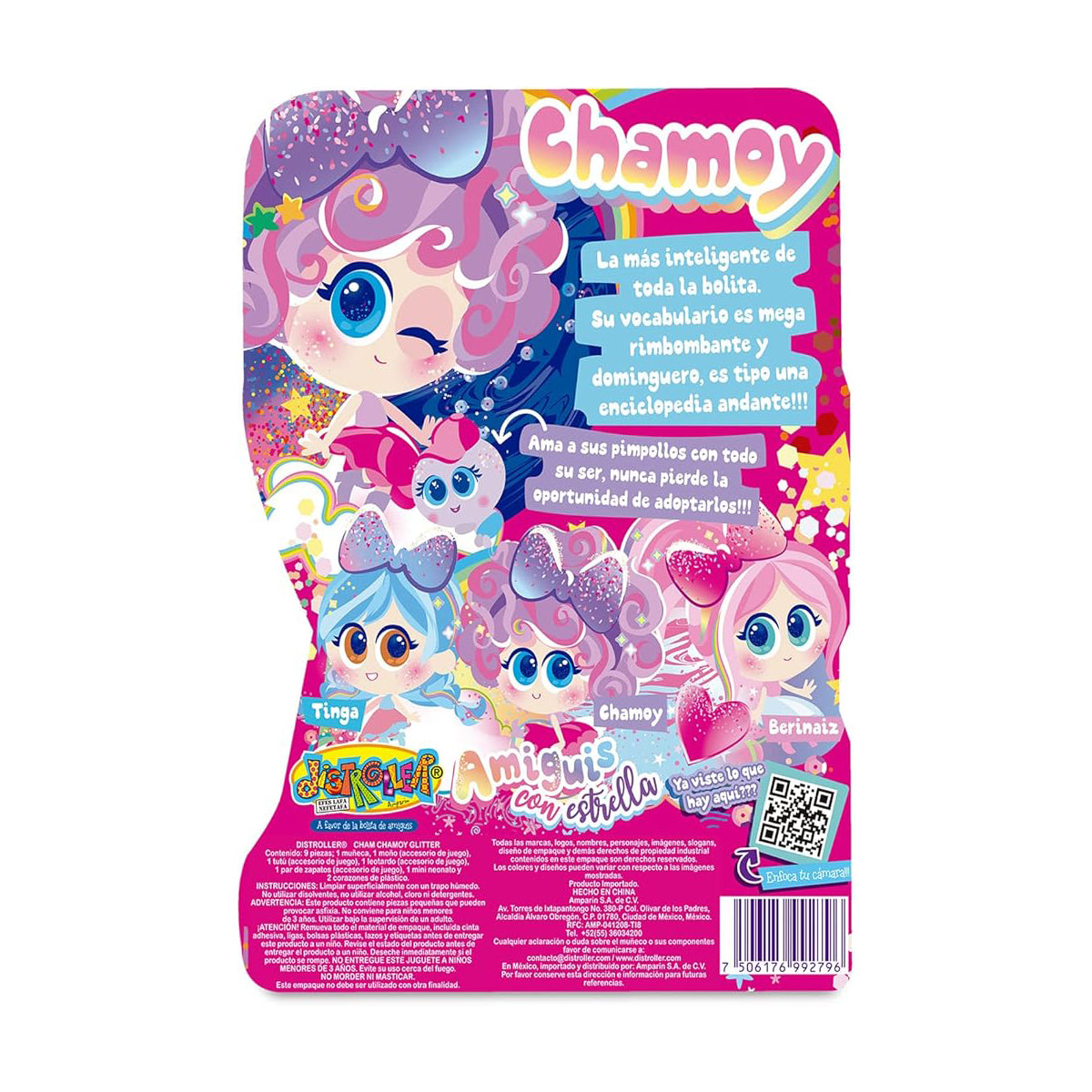 Muñeca Cham Chamoy Edicion Glitter Distroller