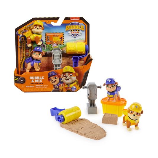 Playset Para Construir Y Moldear Arena Kinética Rubble&Crew Vulcanita