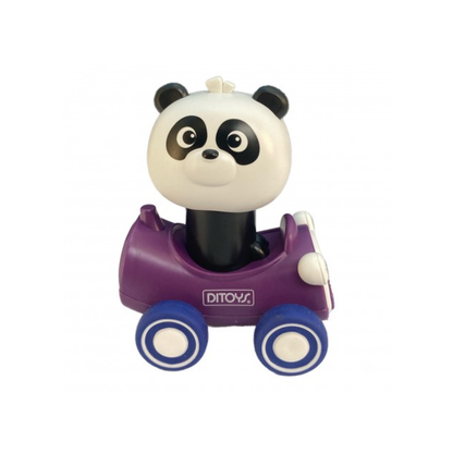 Press Panda Car Ditoys - Auto de Juguete a Fricción