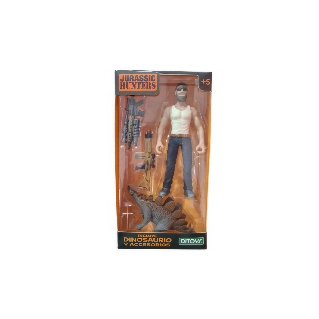 Jurassic Hunters - Figura de Acción Articulada de Dinosaurio 10 cm