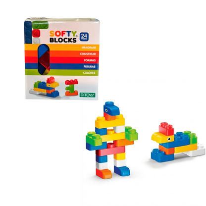 Softy Blocks Ditoys – Bloques Didácticos Blandos 24 Piezas