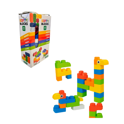 Softy Blocks Ditoys – Bloques Didácticos Blandos 48 Piezas