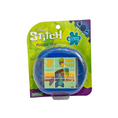 Stitch Puzzle 360 Piezas - 4 Imágenes para Armar