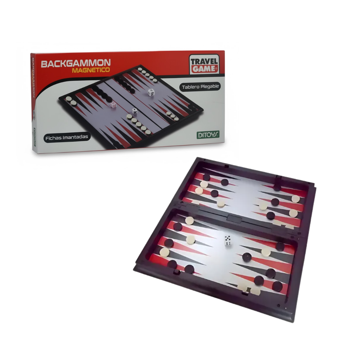 Backgammon Magnético Ditoys 2025 - Travel Game