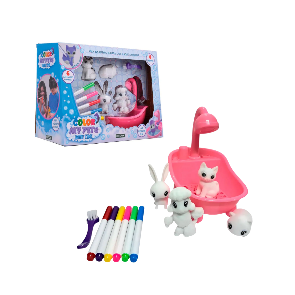 Color My Pet Bath Time Puppys
